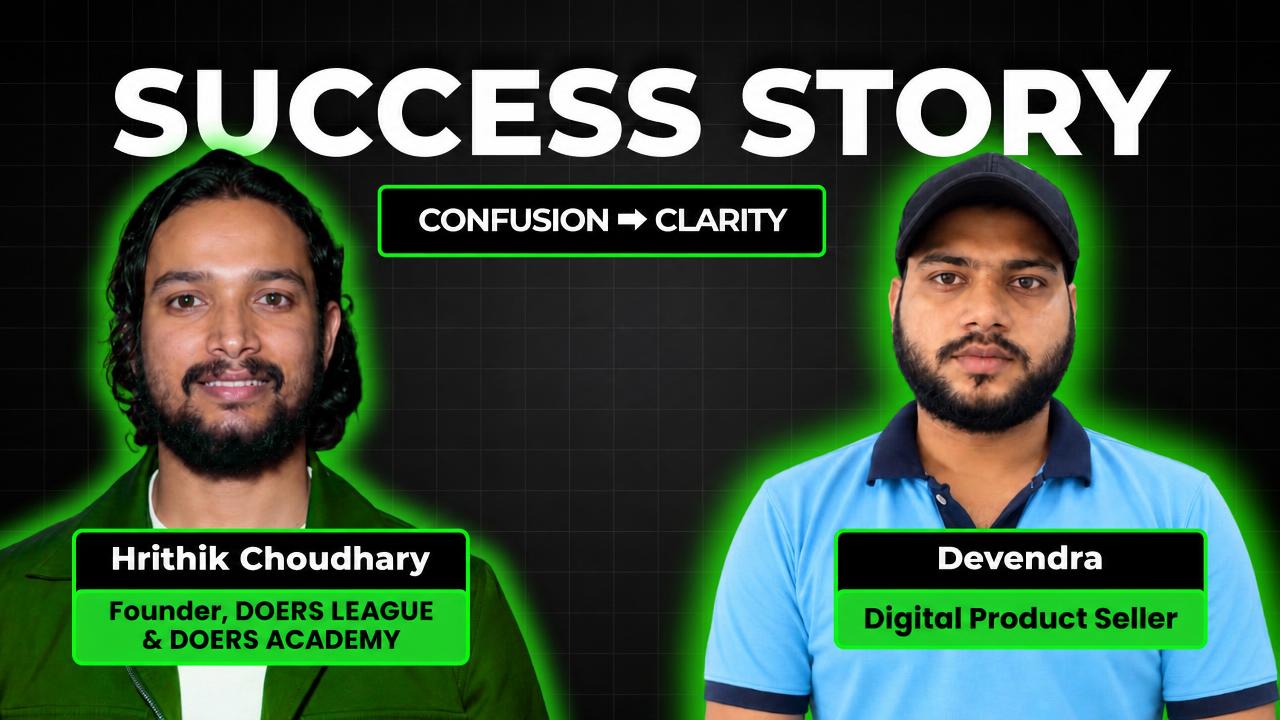 Devendra success story: Digital Product Seller